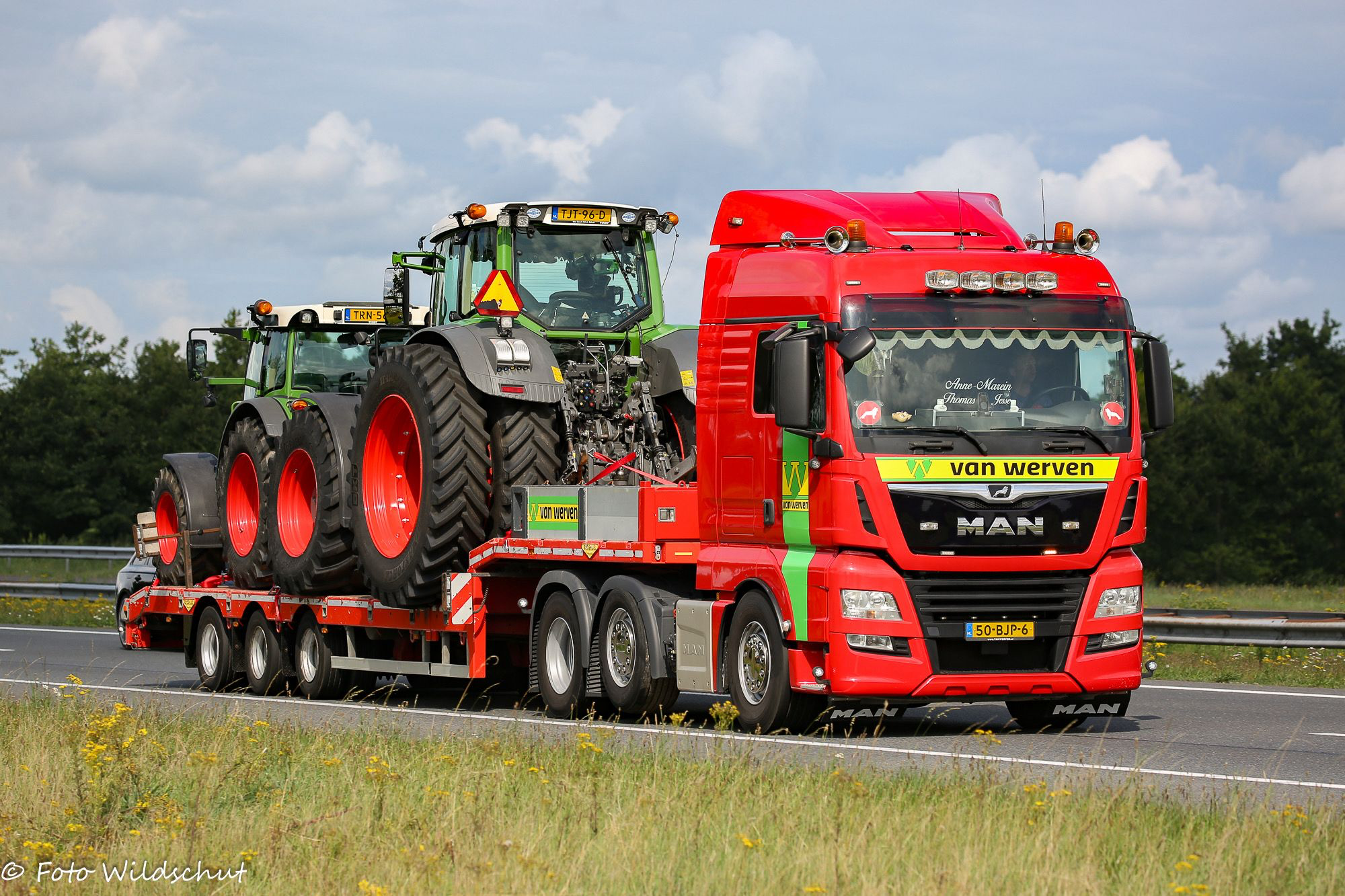 Week 31: John van Ommen afgelopen weekend met Broshuis mee geweest naar het Truckstar festival in Assen met als lading de Fendt 939 en Fendt 211