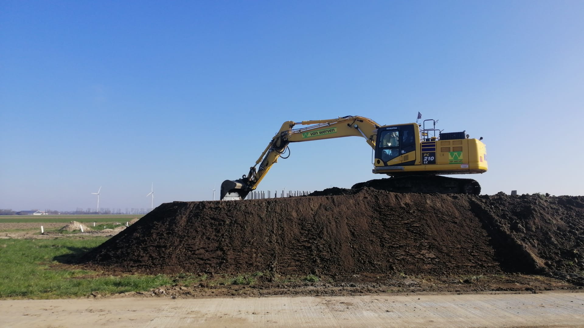 Melvin Horst bij windplan groen gronddepot ecologisch afwerken